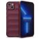Mobigear Bumpy iPhone 14 Plus Hülle Flexibles TPU Backcover - Weinrot