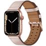Mobigear Milano Leder Apple Watch Armband Dornschließe - 49/46/45/44 mm - Roségold