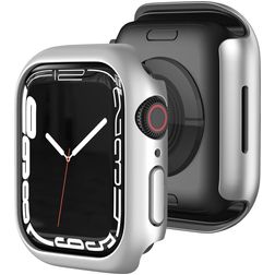 Mobigear Colors Dünn Apple Watch - 45 mm Hardcase Hülle - Silber