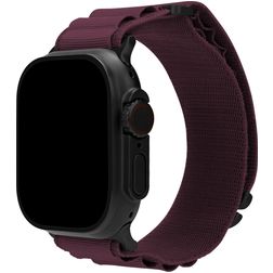 Mobilize Alpine Nylon Apple Watch Armband Dornschließe - 49/46/45/44 mm - Bordeaux