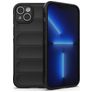 Mobigear Bumpy iPhone 14 Plus Hülle Flexibles TPU Backcover - Schwarz
