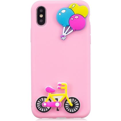 Mobigear Design iPhone XS Max Hülle Flexibles TPU Backcover - Ballon