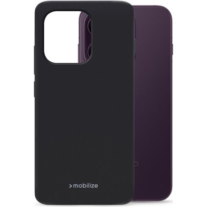 Mobilize Rubber Gelly OPPO Reno 16 FS Hülle Flexibles TPU Backcover - Schwarz