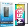 Mobigear Premium Samsung Galaxy M53 Panzerglas Gehärtetes Glas Displayschutz - Hüllenfreundlich - Schwarz