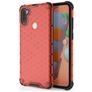 Mobigear Honeycomb Samsung Galaxy A11 Hülle Hardcase Backcover Stoßfest - Rot
