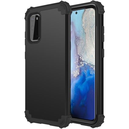 Mobigear Ultra Tough Samsung Galaxy S20 Hülle Hardcase Backcover Stoßfest - Schwarz