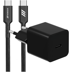 Mobigear Essentials Single USB-C Ladegerät USB-C 1 Meter Power Delivery 20W - Schwarz