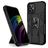 Mobigear Armor Stand iPhone 12 Pro Max Hülle Hardcase Backcover Stoßfest mit Ständer - Schwarz