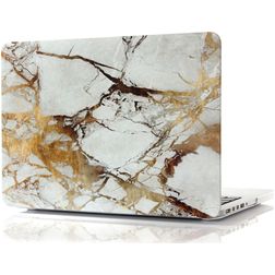 Mobigear Marble MacBook Pro 13 Zoll (2012-2015) Hardshell Hülle Laptop Cover MacBook Case - Braun - Modell A1425 / A1502