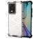 Mobigear Honeycomb Huawei P40 Hülle Hardcase Backcover Stoßfest - Weiß