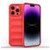 Mobigear Bumpy iPhone 15 Pro Max Hülle Flexibles TPU Backcover - Rot
