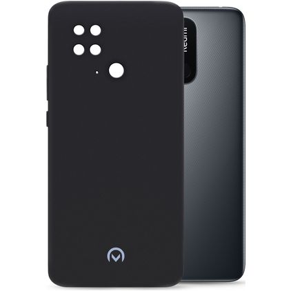 Mobilize Rubber Gelly Xiaomi Redmi 10C Hülle Flexibles TPU Backcover - Matt Black