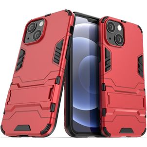 Mobigear Armor Stand iPhone 13 Mini Hülle Hardcase Backcover Stoßfest mit Ständer - Rot
