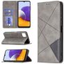 Mobigear Rhombus Slim Samsung Galaxy A22 5G Hülle Klapphülle - Grau