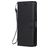 Mobigear Premium Samsung Galaxy A21s Hülle Klapphülle Geldbörse - Schwarz