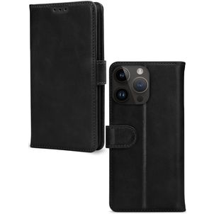 Mobilize Premium Gelly Wallet iPhone 14 Pro Hülle Klapphülle Geldbörse - Schwarz