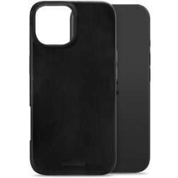 Mobilize Premium iPhone 17 MagSafe Hülle Echtes Leder Backcover - Schwarz