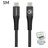 Mobilize Strong Nylon USB-C auf USB-C Kabel 1 m - Schwarz