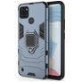 Mobigear Armor Ring Realme C21Y Hülle Hardcase Backcover Stoßfest mit Ringhalter - Blau