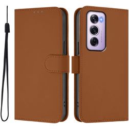 Mobigear Urban Wallet OPPO Reno 12 Pro Hülle Klapphülle Geldbörse - Braun
