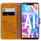 Mobigear Wallet Huawei Mate 20 Lite Hülle Klapphülle Geldbörse - Cognac