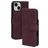 Mobiparts Classic Wallet iPhone 14 Hülle Klapphülle Geldbörse - Velvet Red