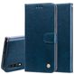 Mobigear Wallet Samsung Galaxy A70 Hülle Klapphülle Geldbörse - Blau