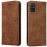 Mobigear Retro Slim Samsung Galaxy A51 Hülle Klapphülle - Braun