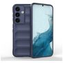 Mobigear Bumpy Samsung Galaxy S24 Hülle Flexibles TPU Backcover - Dunkelblau