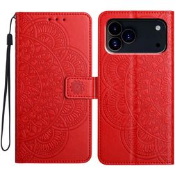 Mobigear Mandala iPhone 18 Pro Klapphülle Portemonnaie - Rot