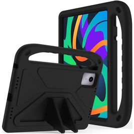 Mobigear AeroArmor Lenovo Tab P12 Tablet Hülle für Kinder mit Tragegriff + Stifthalter - Schwarz
