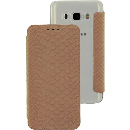 Mobilize Slim Gelly Samsung Galaxy J5 (2016) Hülle Klapphülle - Snake Creamy Rose