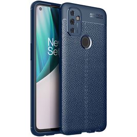 Mobigear Luxury OnePlus Nord N100 Hülle Flexibles TPU Backcover - Blau