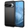 Mobigear Brushed Slim Google Pixel 9 Pro Hülle Flexibles TPU Backcover - Schwarz