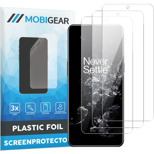 Mobigear OnePlus 10T Displayschutz Schutzfolie - Hüllenfreundlich (3er Pack)