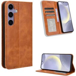 Mobigear Sensation Samsung Galaxy S25 FE Klapphülle Portemonnaie - Braun