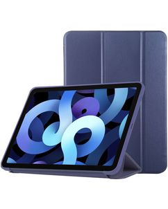Mobigear Tri-Fold Gel iPad Air 5 (2022) Hülle TPU,Kunstleder Klapphülle - Blau