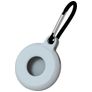 Mobigear Circle Key Apple AirTag Hülle Flexibles TPU Schlüsselanhänger - Weiß