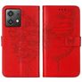 Mobigear Butterfly Motorola Moto G84 Hülle Klapphülle Geldbörse - Rot