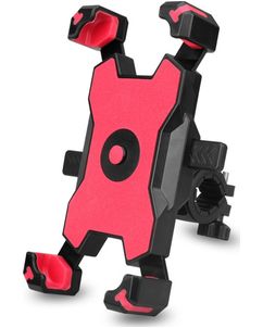 Mobigear PushHold Fahrradhalterung Lenkerhalterung Klemme Universal - Rot