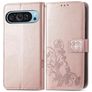 Mobigear Clover Google Pixel 10 Hülle Klapphülle Geldbörse - Roségold