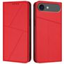 Mobigear Frosted Flip iPhone Air Hülle Klapphülle Geldbörse - Rot