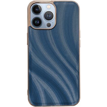 Mobigear Wavy iPhone 14 Pro Hülle Hardcase Backcover - Blau