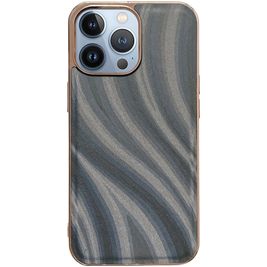 Mobigear Wavy iPhone 14 Pro Hülle Hardcase Backcover - Silber