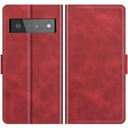 Mobigear Slim Magnet Google Pixel 6 Pro Hülle Klapphülle Geldbörse - Rot