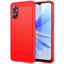 Mobigear Brushed Slim OPPO A17 Hülle Flexibles TPU Backcover - Rot