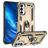 Mobigear Armor Ring Samsung Galaxy M23 Hülle Hardcase Backcover Stoßfest mit Ringhalter - Gold