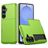 Mobigear Card Samsung Galaxy S26 Plus Hülle Hardcase Backcover Stoßfest mit Kartenhalter - Grün