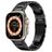 Mobigear Amsterdam Edelstahl Apple Watch Armband Faltschließe - 49/46/45/44 mm - Schwarz