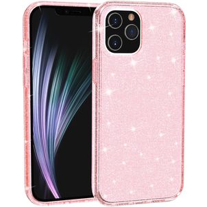 Mobigear Glitter iPhone 12 Pro Max Hardcase Backcover - Pink